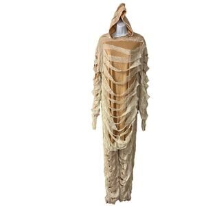 New! Men’s Size Lg Mummy Halloween Costume & Preloved Kitchen Mitt Hand Towel
